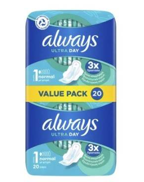 Always Ultra Normal Plus Vp 20pcs, Pads